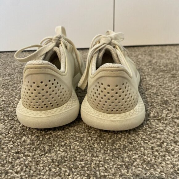 Crocs Literide Pacer Tennis Shoes Off White Sneakers Kids Size 3 - 3.5 - Picture 4 of 6